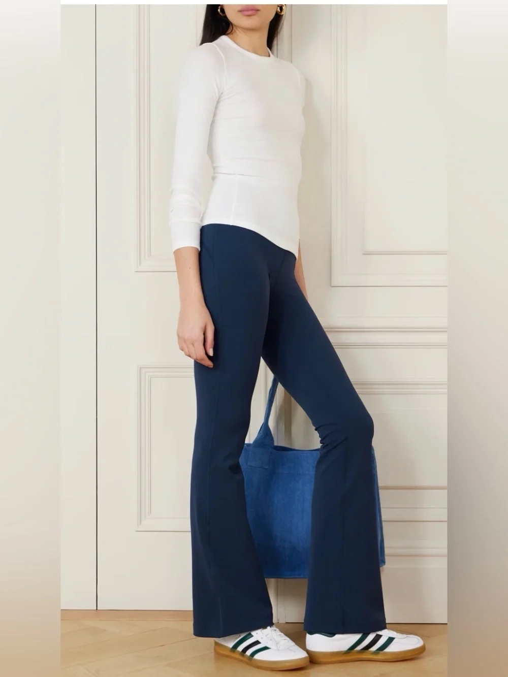 🌺LIKE NEW $128 lululemon Navy High-Rise groove Flare wide leg pants 🌺size 12